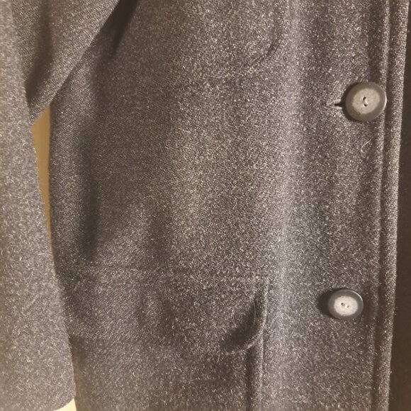 Eddie Bauer Wool Coat - WM - Charcoal - Picture 3 of 9
